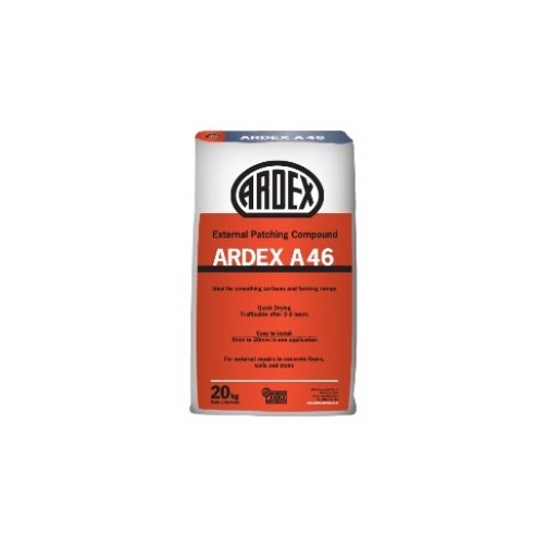 ARDEX A 46 - Rapid External Patch & Ramp Mortar - 20KG