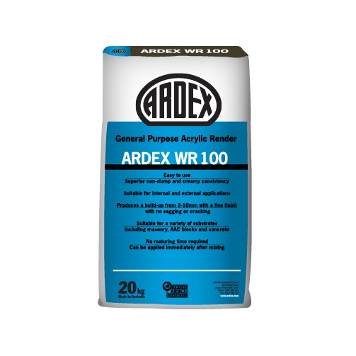 ARDEX WR 100 - General Purpose Acrylic Render - 20KG