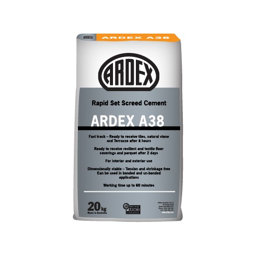 Ardex A 38 Rapid Set Cement Screed Mix - 20KG