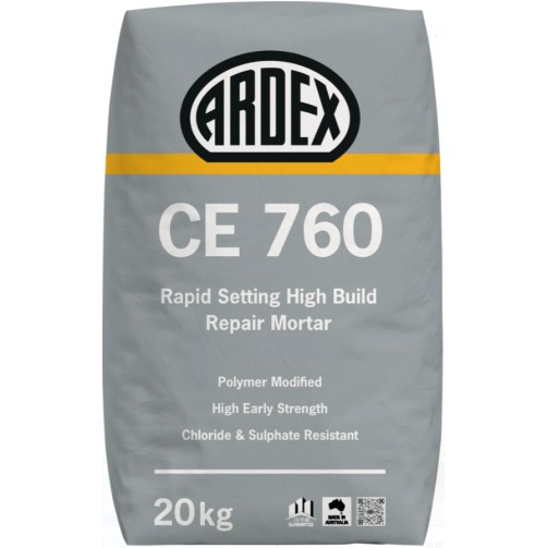 ARDEX CE 760 - Rapid Setting High Build Repair Mortar - 20KG